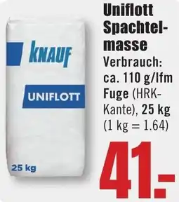 B1 Discount Baumarkt KNAUF Uniflott Spachtelmasse Angebot