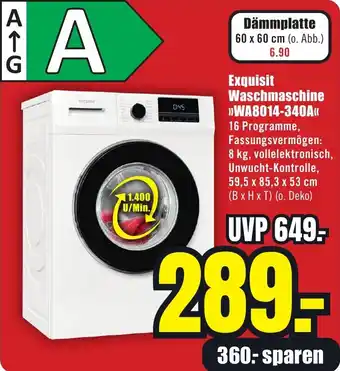 B1 Discount Baumarkt Exquisit Waschmaschine WA8014-340A Angebot