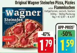 E-Center Original Wagner Steinofen Pizza, Pizzies oder Flammkuchen Angebot