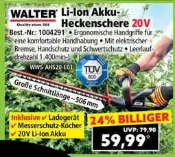 Norma WALTER Li-Ion Akku-Heckenschere 20V Angebot