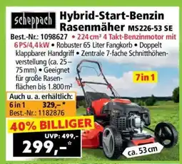 Norma Hybrid-Start-Benzin Rasenmäher MS226-53 SE Angebot