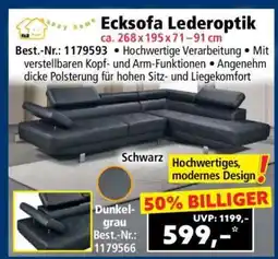 Norma Ecksofa Lederoptik Angebot