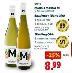 Lidl Riesling QbA Angebot