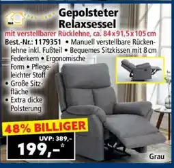 Norma Gepolsteter Relaxsessel Angebot