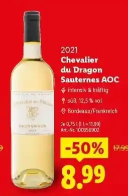 Lidl Chevalier du Dragon Sauternes AOC Angebot