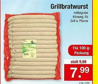 Zimmermann Grillbratwurst Angebot