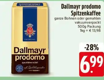Edeka Dallmayr prodomo Spitzenkaffee Angebot