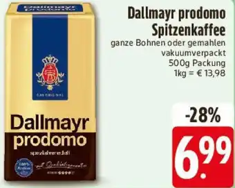 E-Center Dallmayr prodomo Spitzenkaffee Angebot