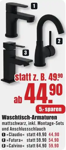 B1 Discount Baumarkt Waschtisch-Armaturen Angebot
