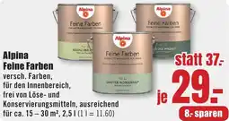 B1 Discount Baumarkt Alpina Feine Farben Angebot