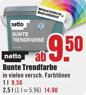 B1 Discount Baumarkt Netto Bunte Trendfarbe Angebot