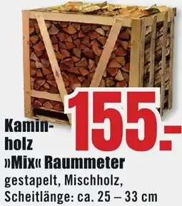 B1 Discount Baumarkt Kaminholz Mix Raummeter Angebot