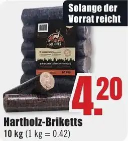 B1 Discount Baumarkt Hartholz-Briketts Angebot