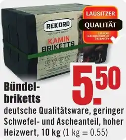 B1 Discount Baumarkt REKORD Bündelbriketts Angebot