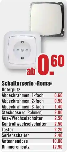 B1 Discount Baumarkt Schalterserie Roma Angebot