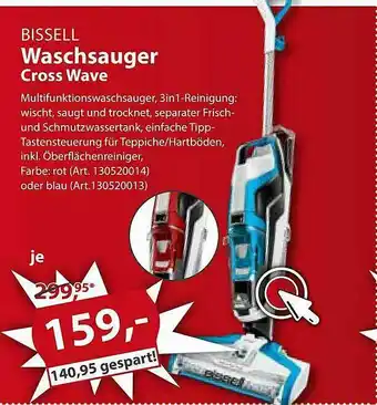 Sonderpreis Baumarkt Bissell Waschsauger Cross Wave Angebot