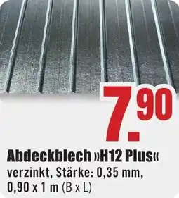 B1 Discount Baumarkt Abdeckblech H12 Plus Angebot