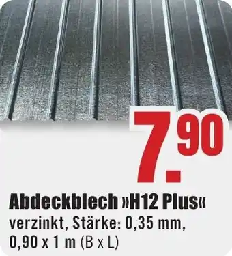 B1 Discount Baumarkt Abdeckblech H12 Plus Angebot