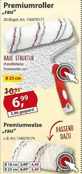 Sonderpreis Baumarkt Premiumroller „rau“ Oder Premiumwalze Angebot