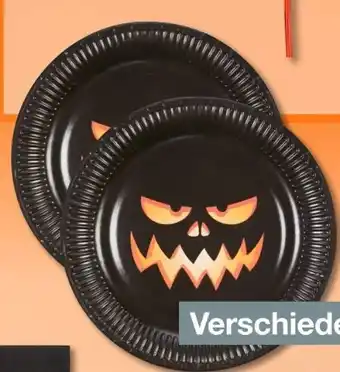 Woolworth Pappteller Halloween Angebot