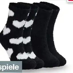 Woolworth Damen-Flauschsocken 2er Pack Angebot