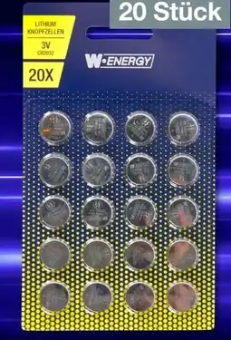 Woolworth W-Energy Lithium-Knopfzellen CR2032 Angebot