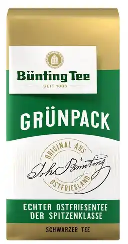 Kaufland Bünting Tee Grünpack Angebot