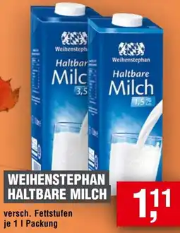 Handelshof Weihenstephan haltbare milch Angebot