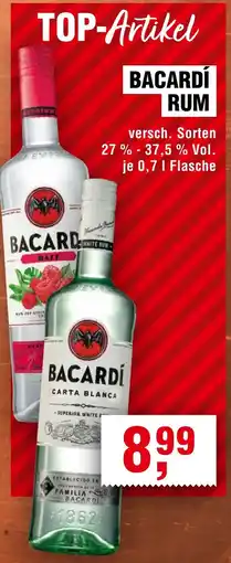Handelshof Bacardí rum Angebot
