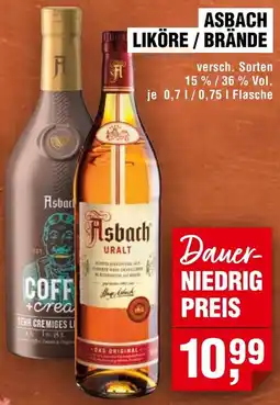 Handelshof Asbach liköre / brände Angebot