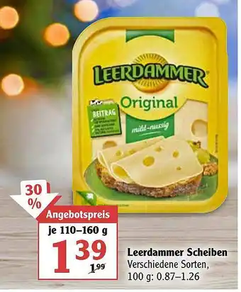 Globus Leerdammer Scheiben Angebot