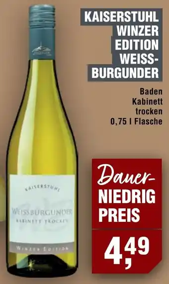 Handelshof Kaiserstuhl winzer edition weissburgunder Angebot