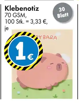 TEDi Klebenotiz Angebot