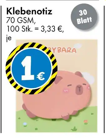 TEDi Klebenotiz Angebot