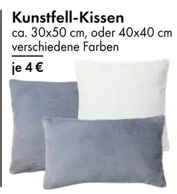 TEDi Kunstfell-kissen ca. 30x50 cm Angebot