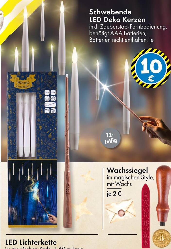 Schwebende led deko kerzen Angebot bei TEDi