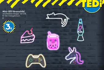 TEDi Tedi mini-led neonschild Angebot