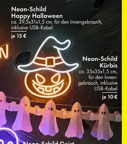 TEDi Neon-schild happy halloween Angebot