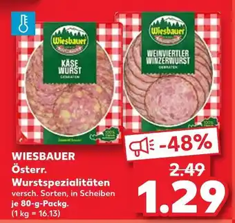 Kaufland Wiesbauer käse wurst Angebot