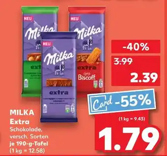 Kaufland Milka extra schokolade Angebot