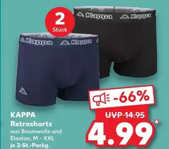 Kaufland Kappa retroshorts Angebot