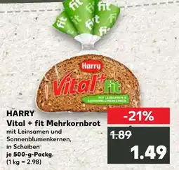 Kaufland Harry vital + fit mehrkornbrot Angebot