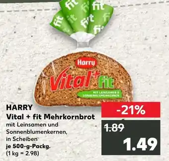 Kaufland Harry vital + fit mehrkornbrot Angebot