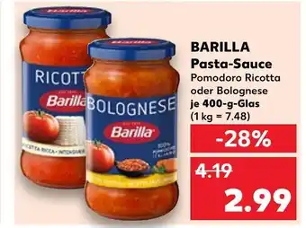 Kaufland Barilla pasta-sauce pomodoro ricotta Angebot