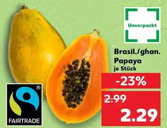 Kaufland Brasil./ghan. papaya Angebot
