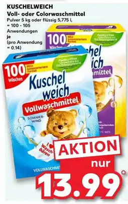 Kaufland Kuschelweich vollwaschmittel pulver Angebot