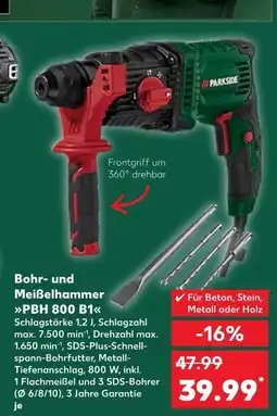 Kaufland Parkside bohr- und meißelhammer pbh 800 b1 Angebot