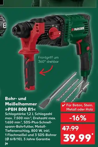 Kaufland Parkside bohr- und meißelhammer pbh 800 b1 Angebot