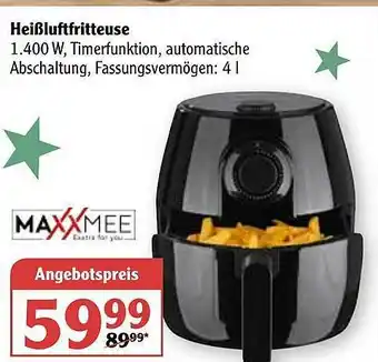 Globus Maxxmee Heißluftfritteuse Angebot