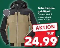 Kaufland Arbeitsjacke gefüttert Angebot